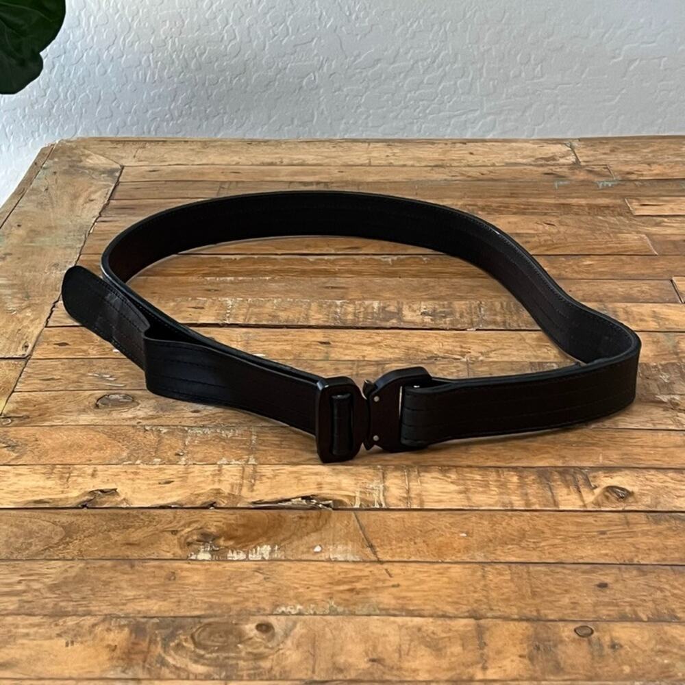 Klik Belts Leather Tactical Belt 46 With Quick Release Buckle Heavy Duty Unisex